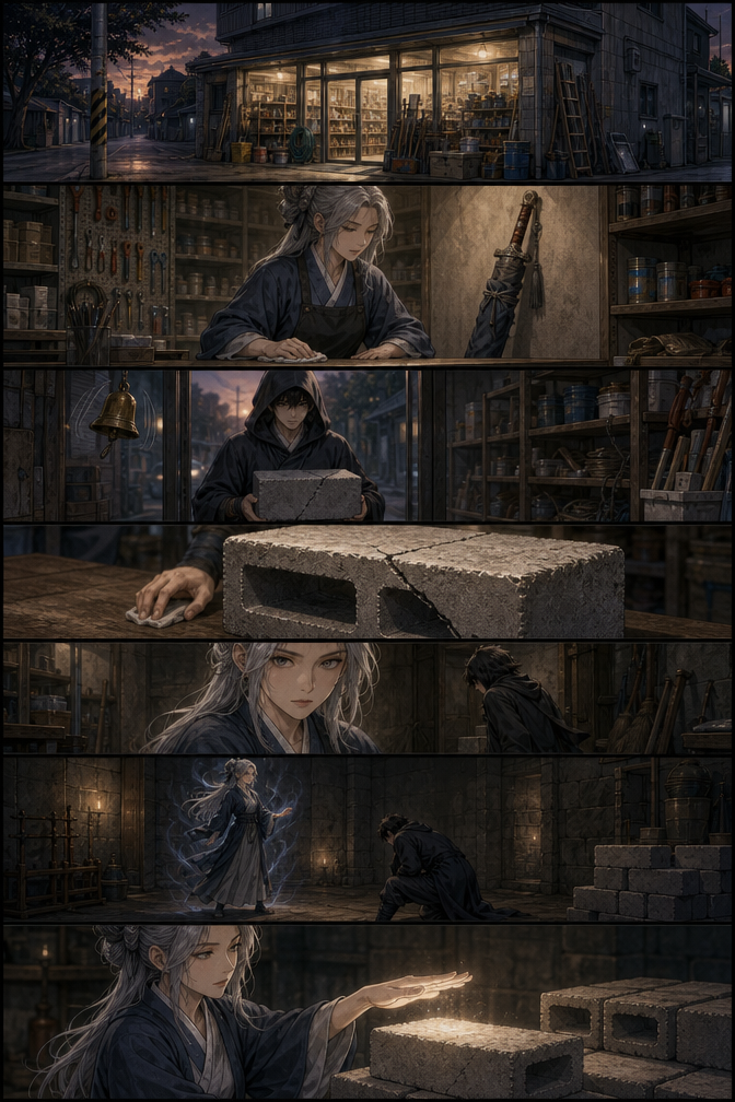 Cinderblock Sect — community sample published on Manhwa Generator